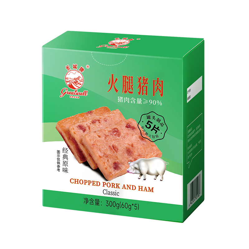 長(zhǎng)城牌盒裝火腿豬肉（原味）300g