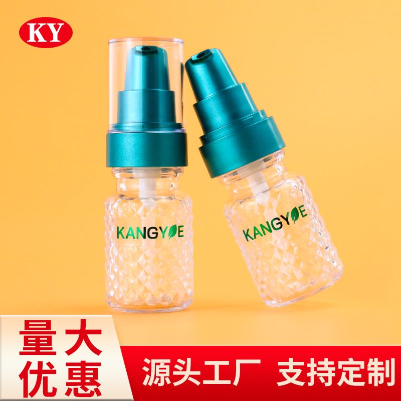 30ml鉆石精華液瓶 塑料噴霧瓶化妝品乳液分裝瓶包材PET厚壁菠蘿瓶