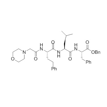 (S)-benzyl 2-((S)-4-methyl-2-((S)-2-(2-morpholinoacetamido)-4-phenylbutanamido)pentanamido)-3-phenylpropanoate