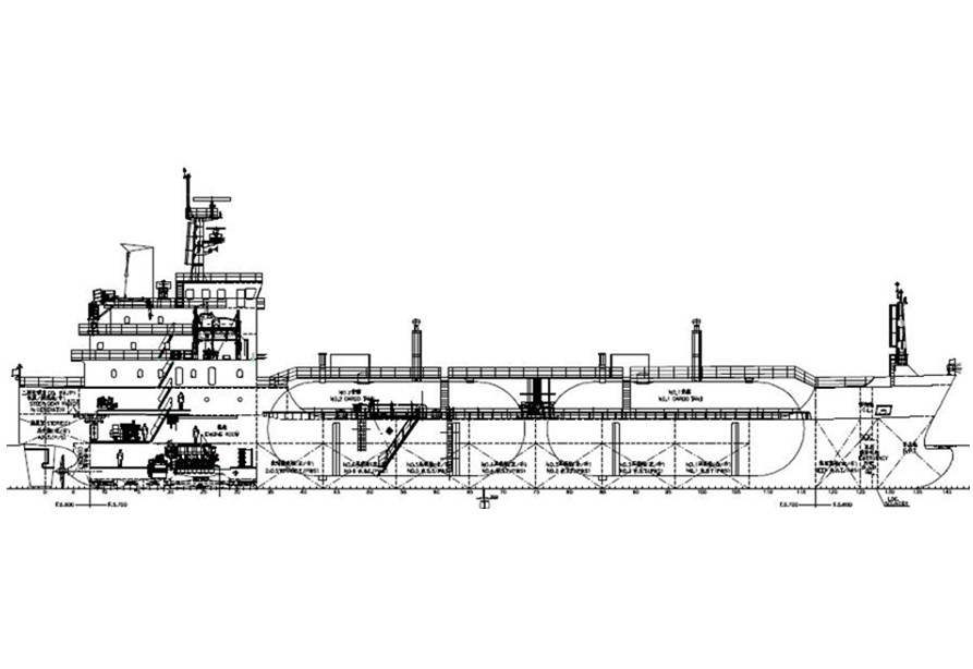  3500m³ LPG CARRIER(Shallow water and easy PSPC design)