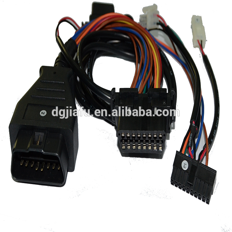 汽车用连接器插头至母头 obd2 电缆