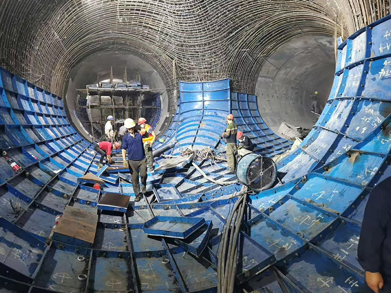 Steel formwork for tailrace bifurcation of Yunnan Changlongshan Hydropower Station Steel formwork for tailrace bifurcation of Yunnan Changlongshan Hydropower Station