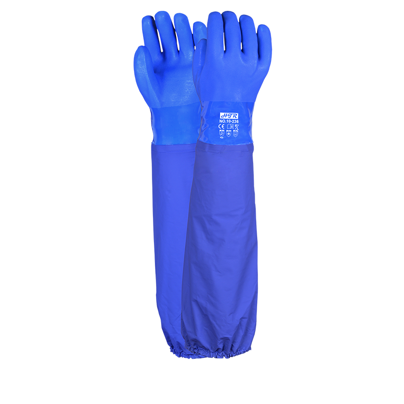 PVC安全袖防化手套