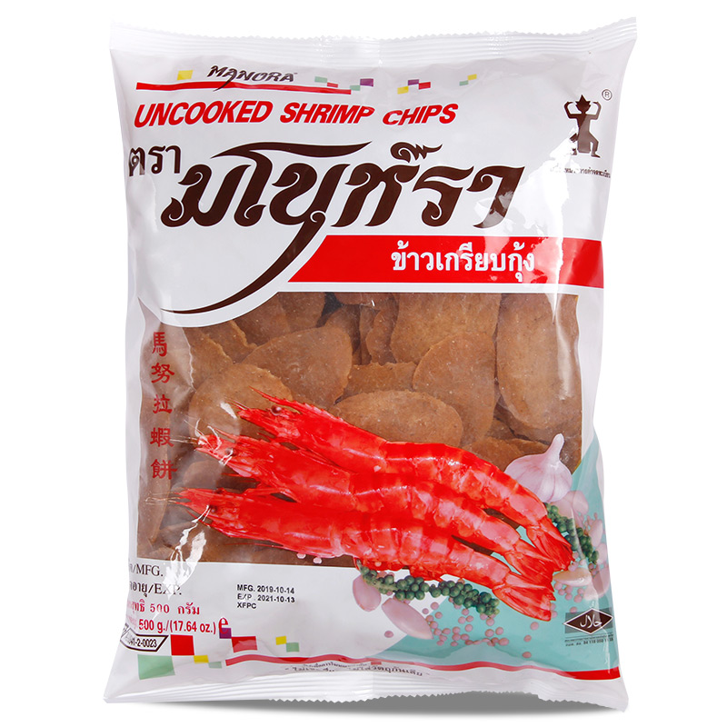 瑪努拉牌蝦味木薯片（白袋）500克