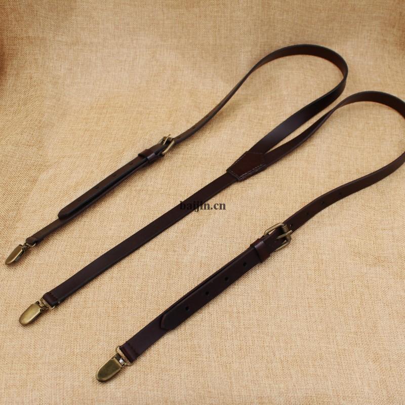 1.7cm High quality cowhide leather strap Women men unisex suspenders real leather Braces 1.7cm High quality cowhide leather strap Women men unisex suspenders real leather Braces
