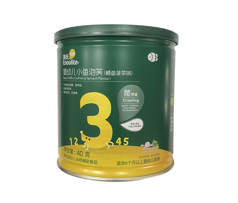 小魚泡芙（鱈魚菠菜味）