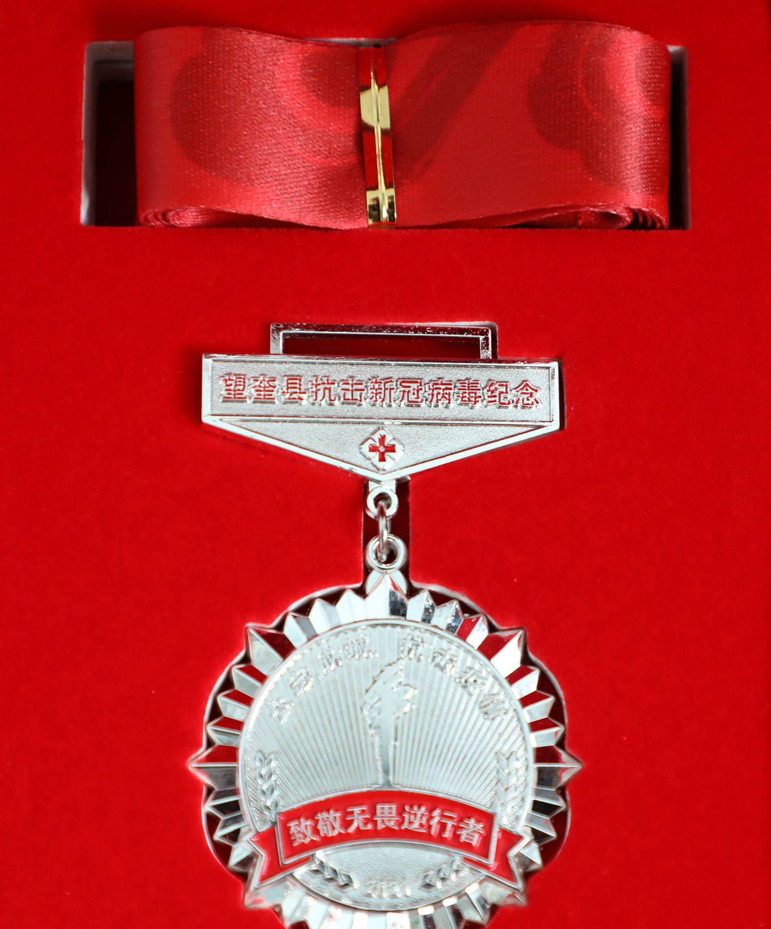2021年1月韦德体育官网XXXX获得望奎县抗疫纪念奖章