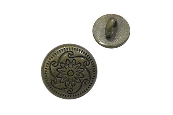 What is the material of metal buttons for blazers