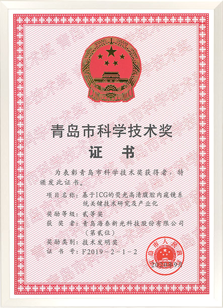 青岛市科学技术奖-技术发明奖