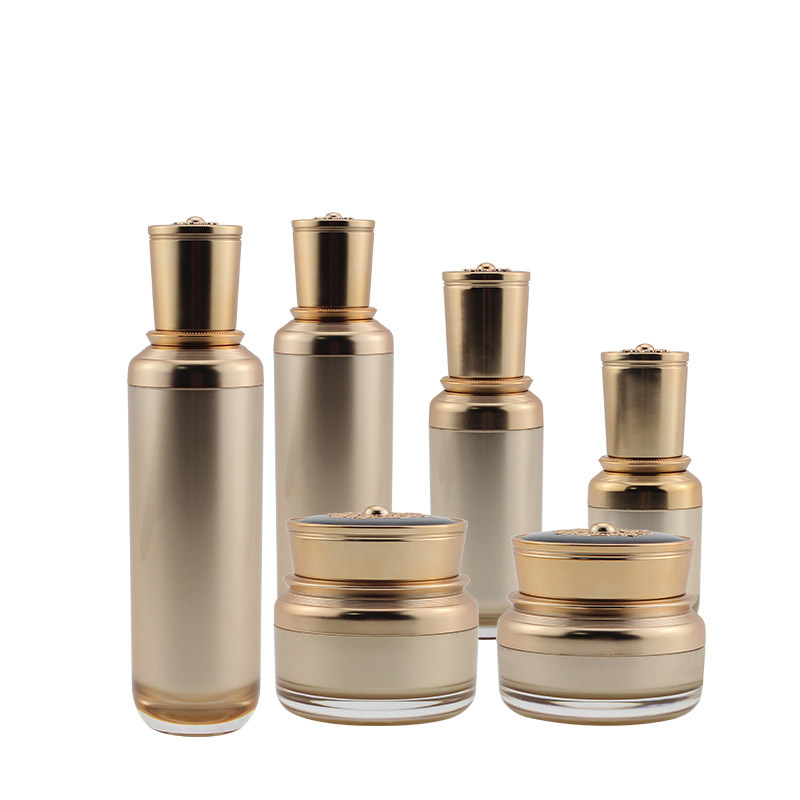 亞克力花蓋套裝瓶 120ml乳液瓶100ml噴霧瓶霜瓶