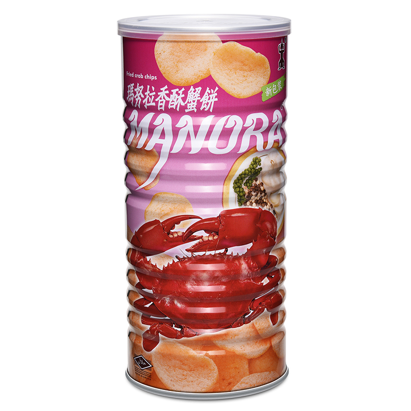 瑪努拉牌香酥蟹味木薯片（膨化食品）100克
