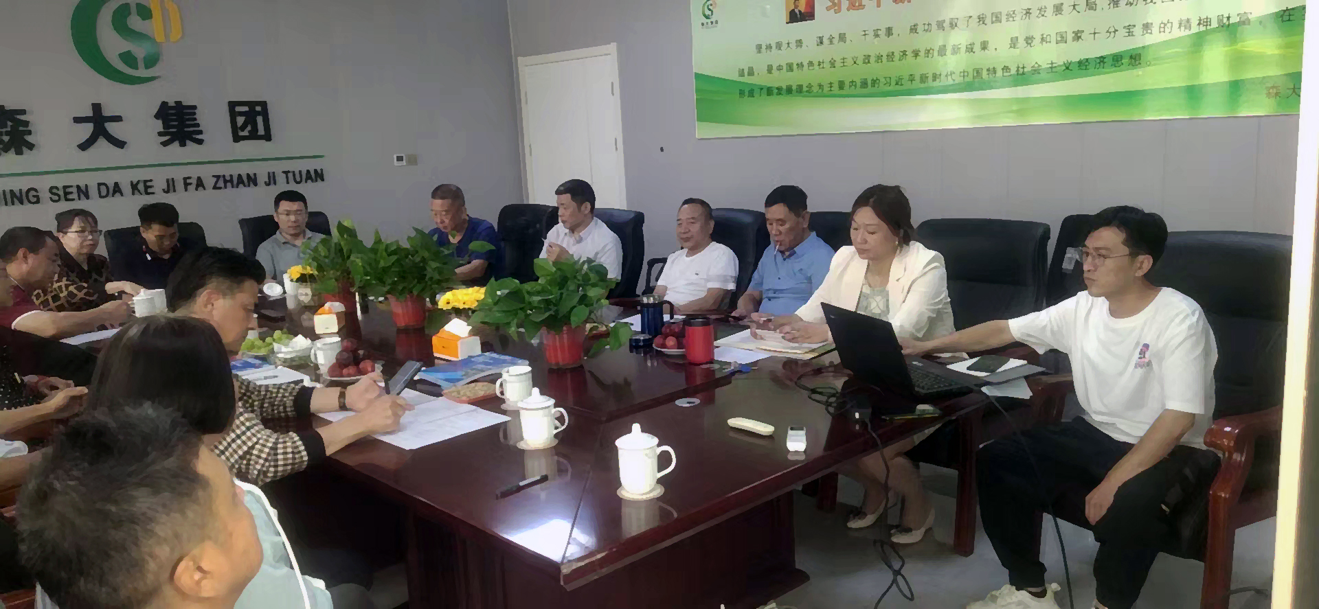 森大集團“有機肥”與“柿子精深加工”項目的研討會