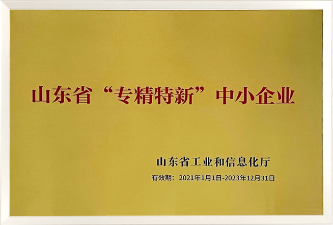 山东省“专精特新”中小企业