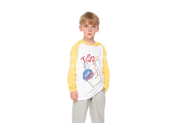 Boys -2pcs Clothing Set-Cotton-Jogger with Pocket-Hooded Sweater