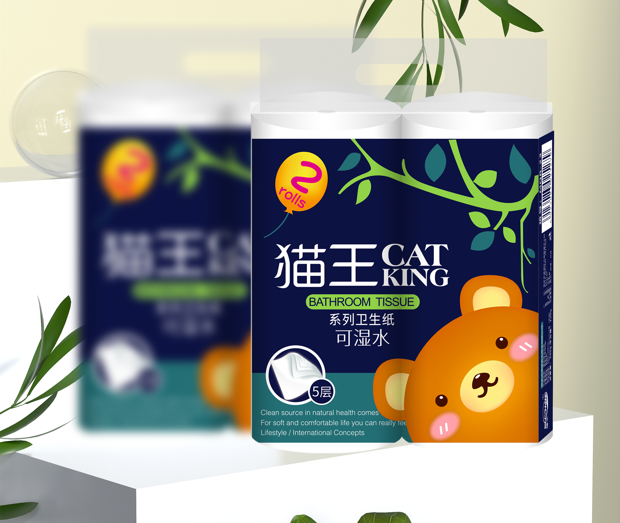 親柔可濕水340克雙卷(MQR-23)