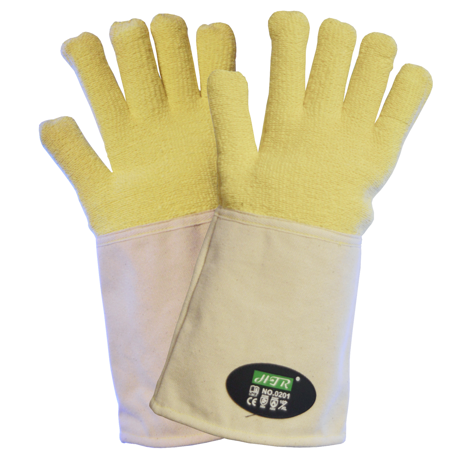 Terry heat resistant gloves