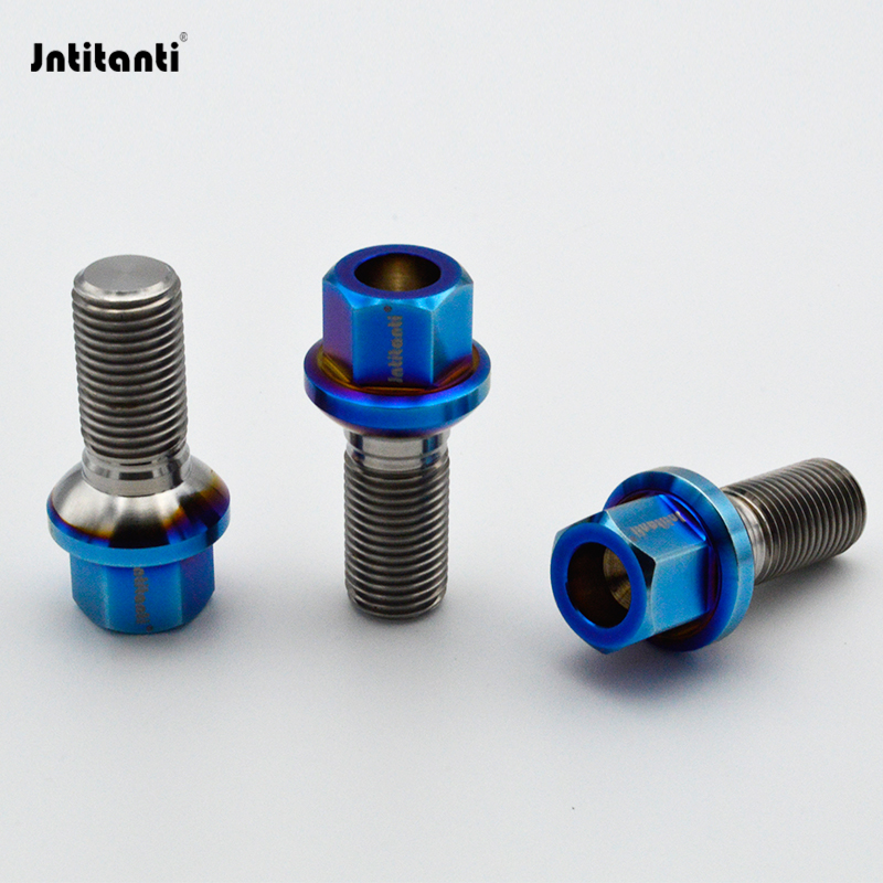Jntitanti鈦合金汽車輪轂螺栓減輕孔適用奔馳車系