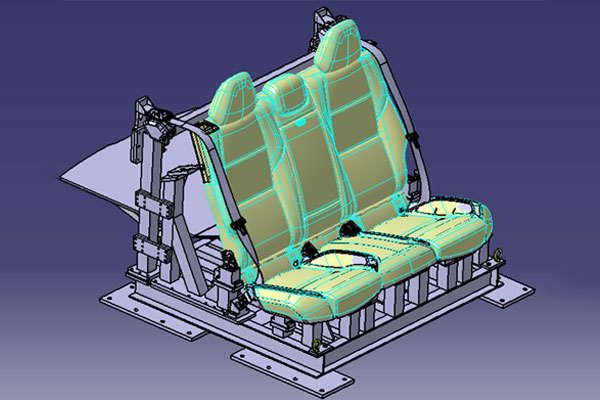 座椅工装 舒兹曼项目 后排座椅动态试验工装