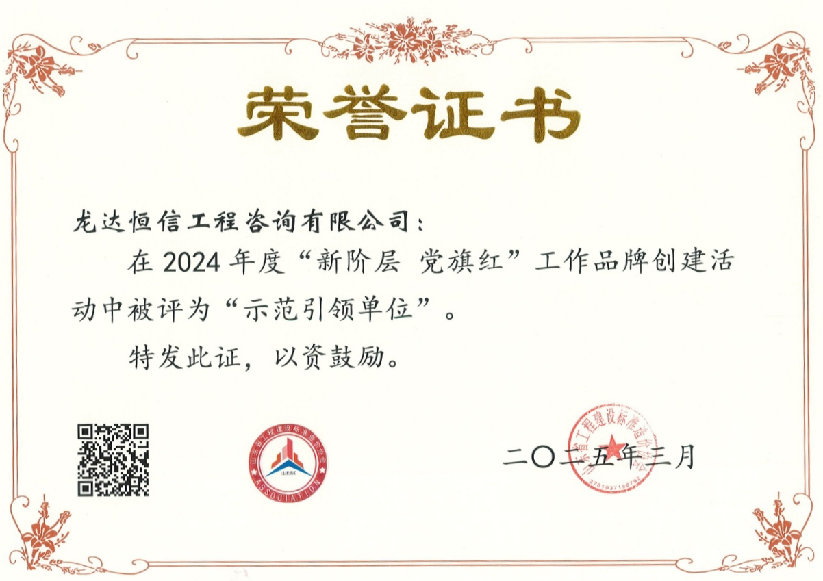  喜報丨龍達恒信榮獲2024年度 “新階層 黨旗紅”示范引領單位