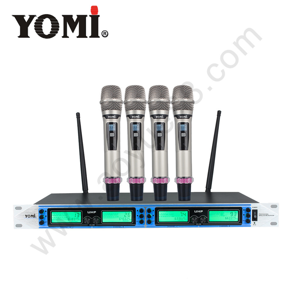 wireless microphone professional UHF dual-channel wireless microphone 