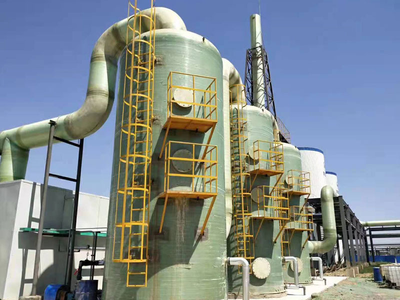 FRP desulfurization tower