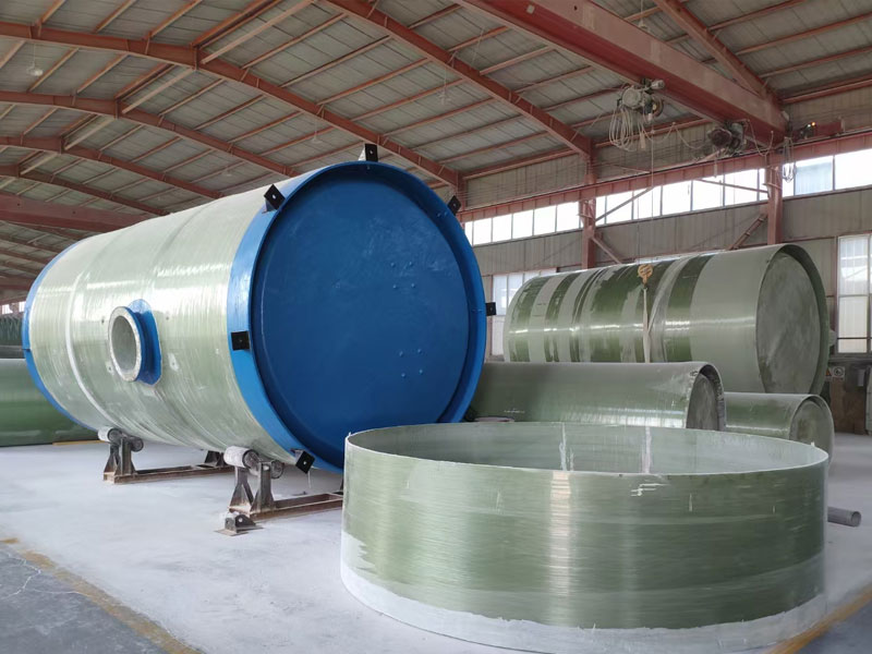 FRP integrated pump station