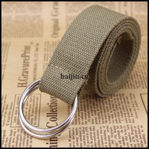 3.8cm colorful Unisex polyester webbing belt with circular buckle 3.8cm colorful Unisex polyester webbing belt with circular buckle