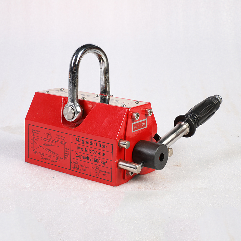 QZ1-0.6 red manual permanent magnet hoist