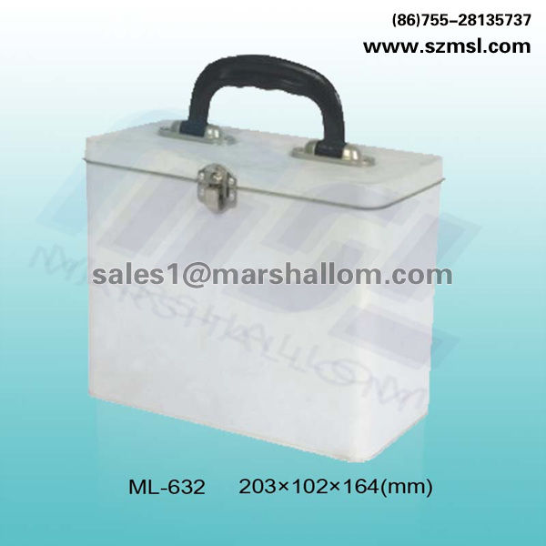 ML-632 Rectangular tin box with handle