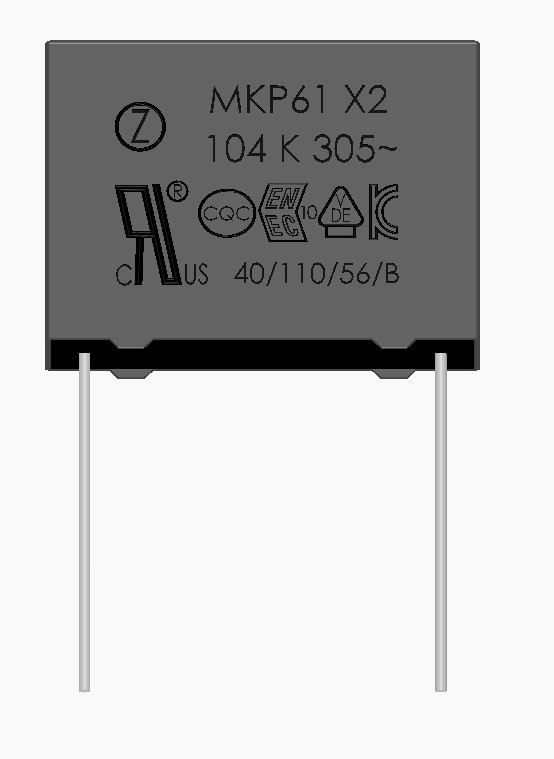 MKP61B_抑制電源電磁干擾薄膜電容器(X2類(lèi),THB,275Vac,305Vac,310Vac)