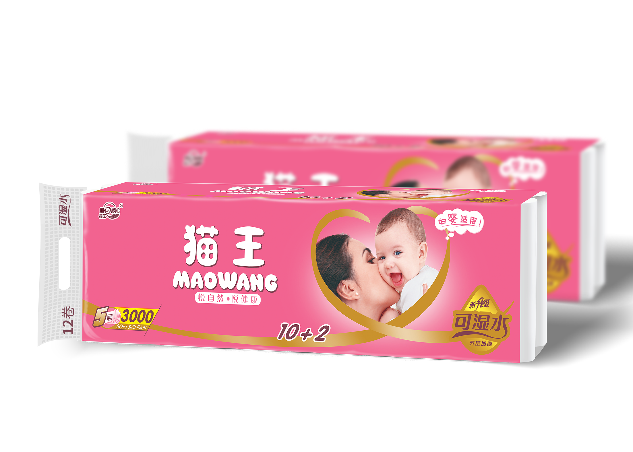 綿柔可濕水3000克長(zhǎng)12卷(MR-18)