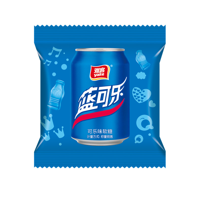 手抓包藍可樂軟糖