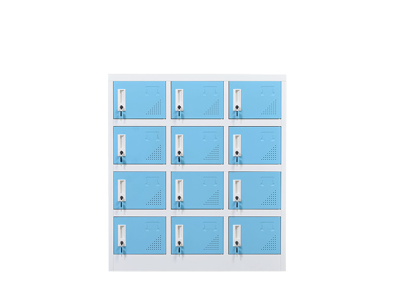 書包柜12門(藍色)
