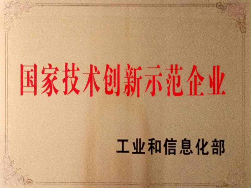 國家技術(shù)創(chuàng)新示范企業(yè)