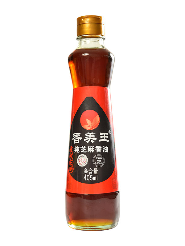 傳統(tǒng)石磨純芝麻香油405ml/瓶