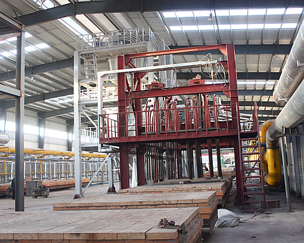SDYCX tunnel kiln - automatic unloading system for bulk material