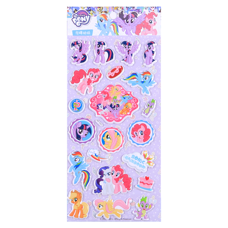 Genuine My Little Pony 3D Cute Cartoon Animal Bubble Sticker