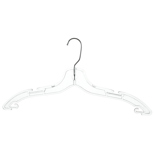 Chunshui brand 17 inch PP PS Recycle material custom design transparent cheap plastic hanger with metal hook 920