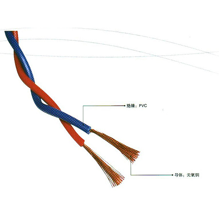 RVS型300/300V铜芯聚氯乙烯绝缘绞型连接用软线