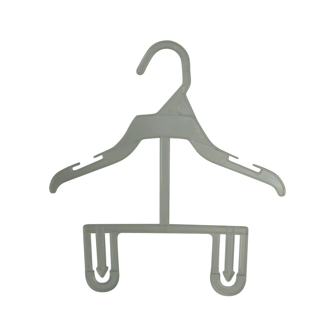 Chunshui brand Economical eco-friendly PP material 38cm white pet plastic kids 2 piece hanger Chunshui brand Economical eco-friendly PP material 38cm white pet plastic kids 2 piece hanger