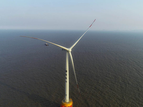 上海電氣國電舟山普陀6號海上風機4.0MW風塔