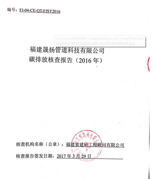 碳排放核查報(bào)告-晟揚(yáng)-2016