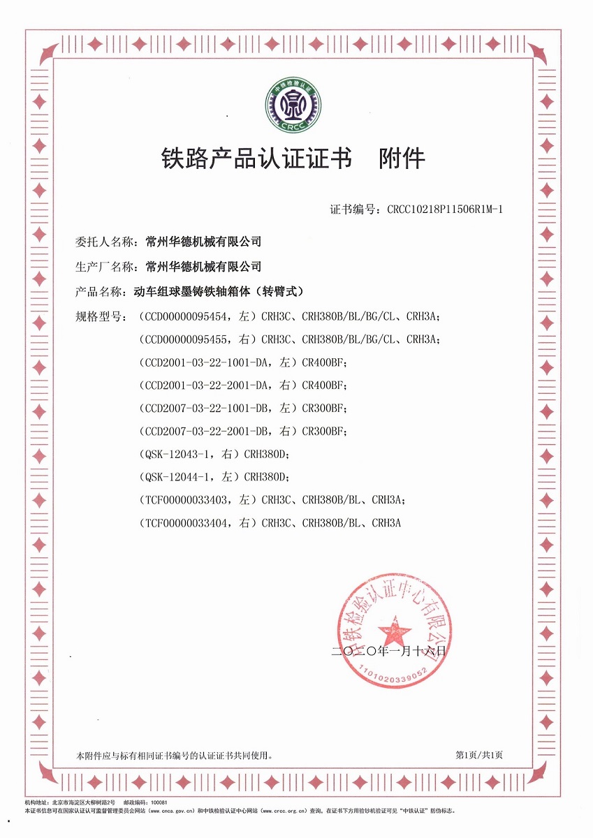 产品认证证书