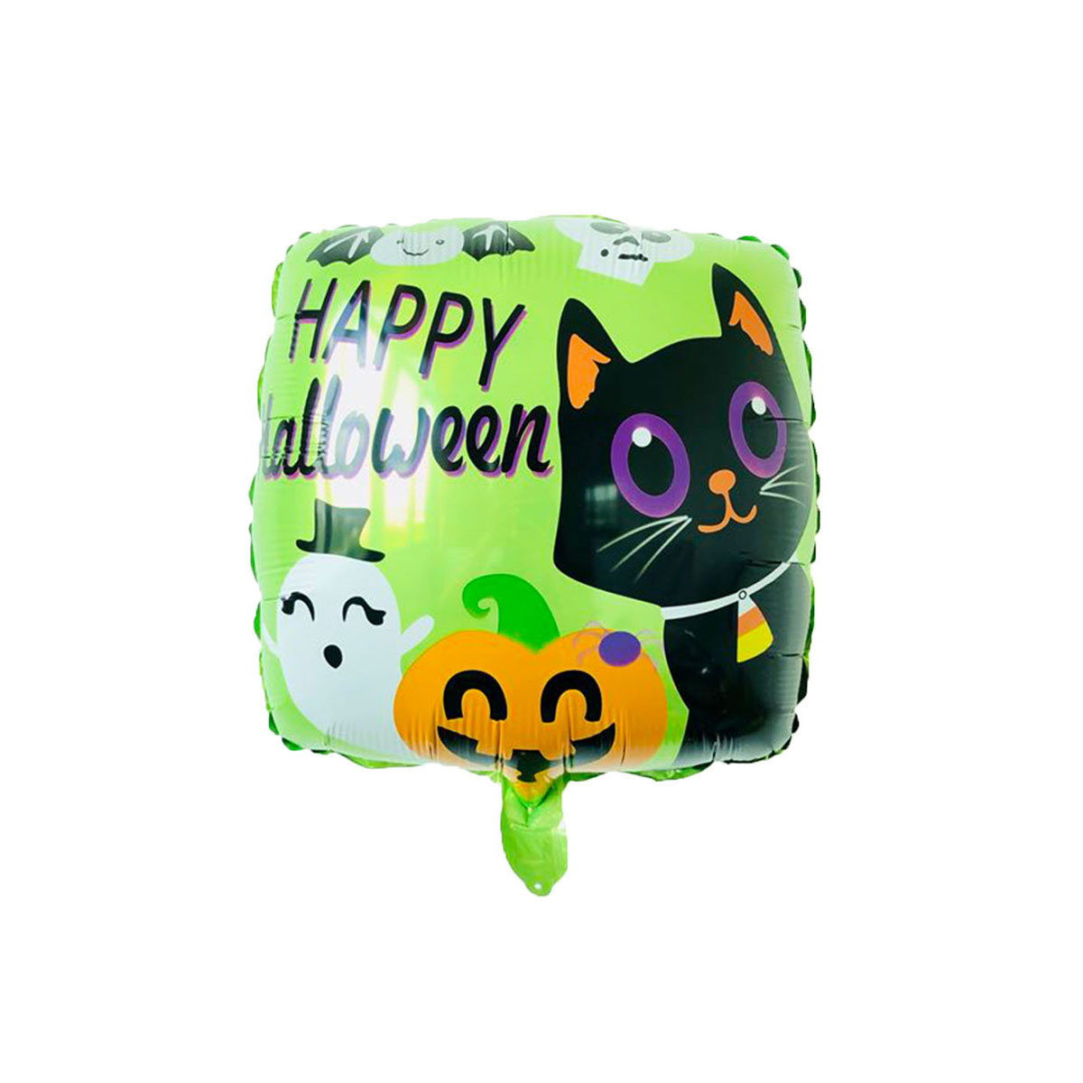 Halloween green black cat HEWN-C4022