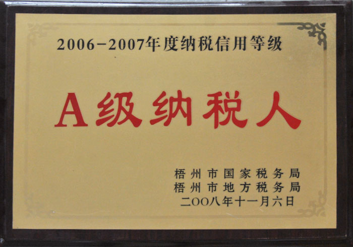 2006-2007A級納稅人
