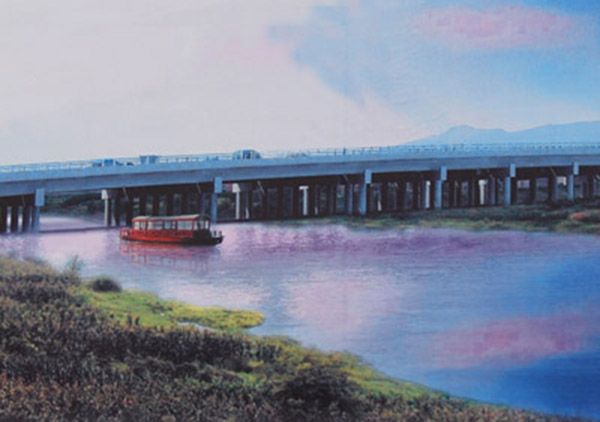 海寧開發(fā)區(qū)文苑路北延長山河大橋