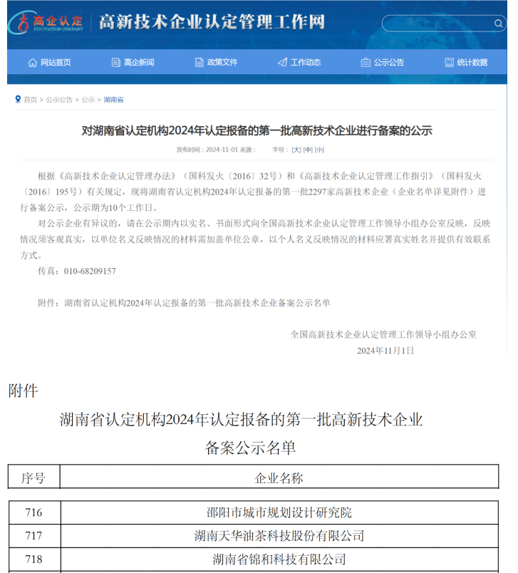 邵陽市城市規(guī)劃設(shè)計研究院通過國家高新技術(shù)企業(yè)認(rèn)定