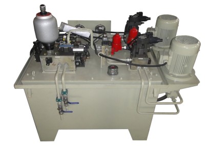 液压站（单箱、双机电、双油泵、单控制阀组）