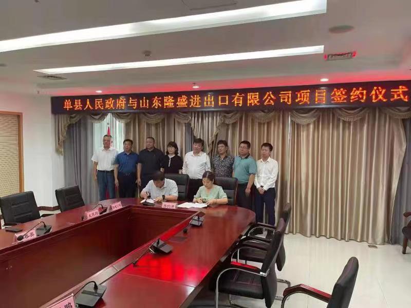 Longsheng Company and Shan County People's Government signed the Longsheng Shan County Wood Industry International Science and Technology City Project Agreement