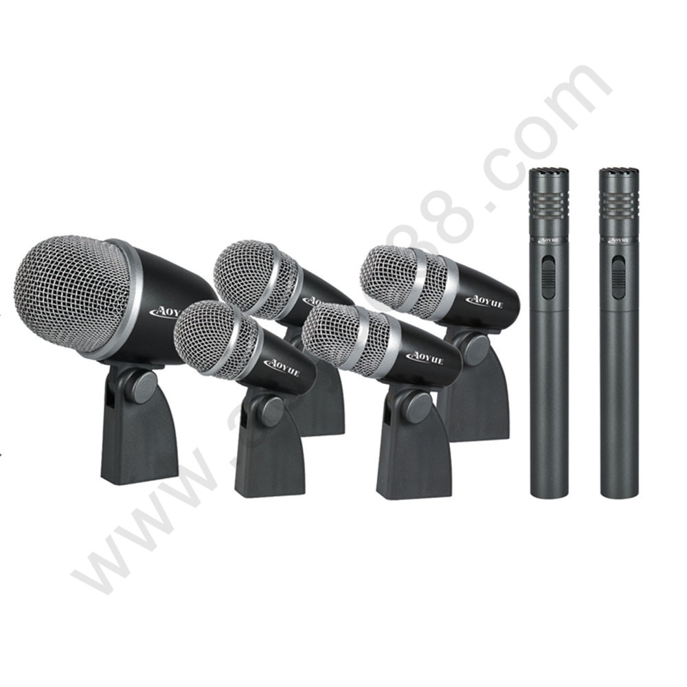  Drum Mics DM-7B Drum Microphone Kit 7 Pieces Handheld Microphone Wired / Microphone for Drum 